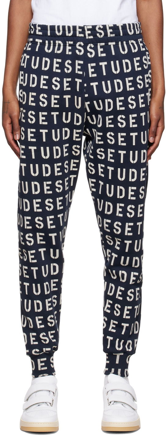 Спортивні штани Études Études Stencil Lounge Pants темно-синій | H22MM455OC19PT