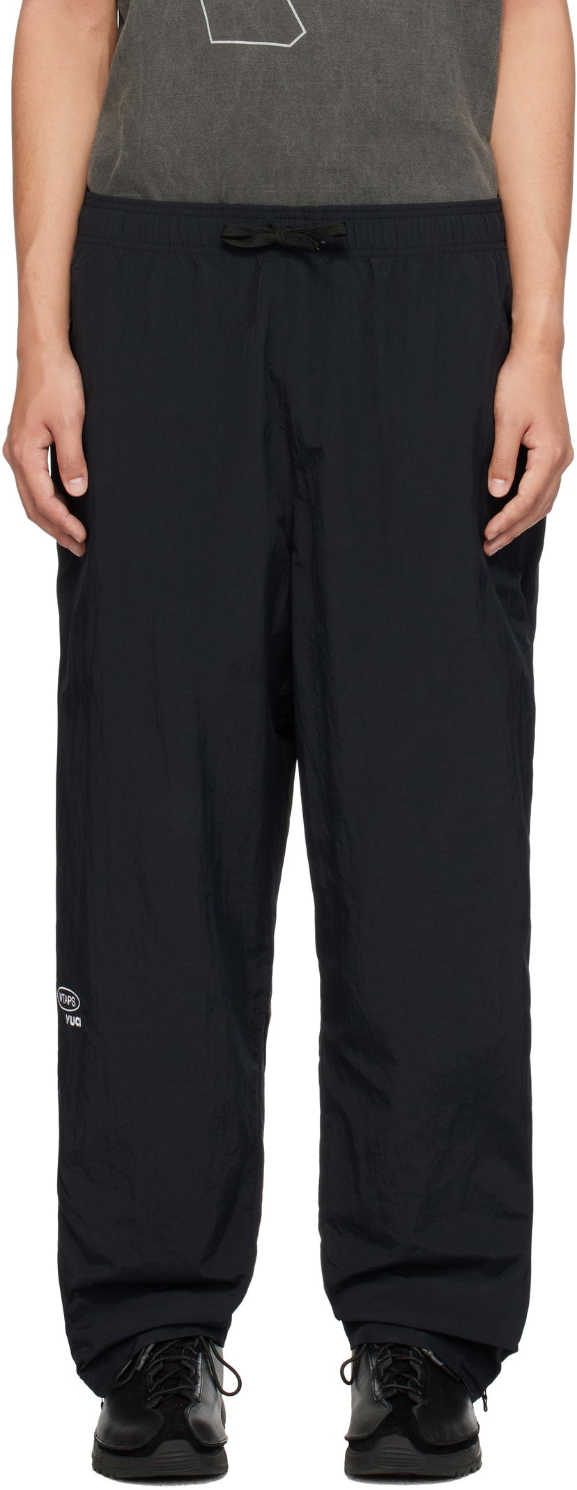 Штани карго WTAPS Sweatpants 01 чорний | 242CWDT-PTM01