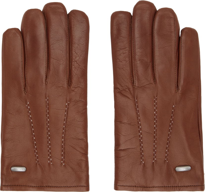 Рукавички OUR LEGACY OUR LEGACY Piped Seam Leather Gloves Коричневий | A4258HA