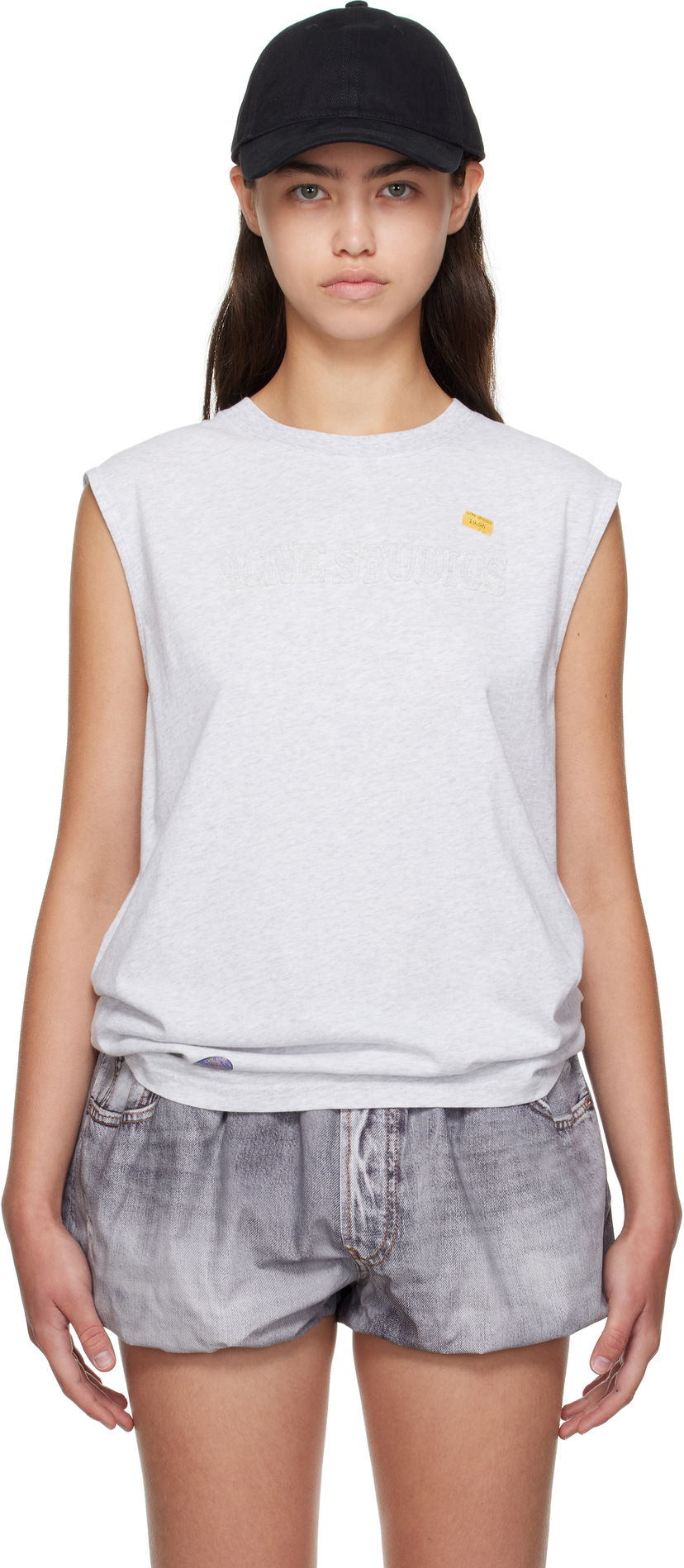 Безрукавка Acne Studios Acne Studios Logo Muscle Tee Сірий | CL0350-