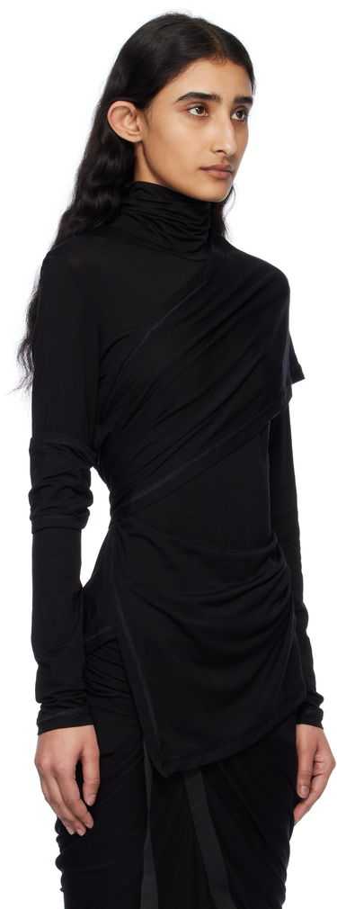 Cветр Helmut Lang Helmut Lang Turtleneck Top чорний | O07HW501, 4