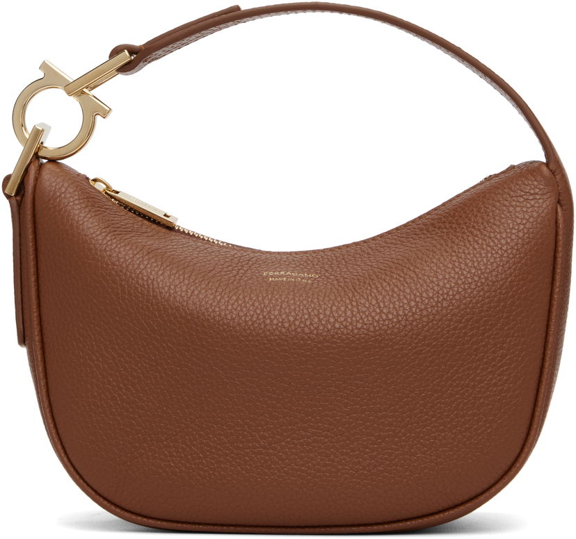 Сумка FERRAGAMO Ferragamo North-South XS Shoulder Bag Коричневий | 785985