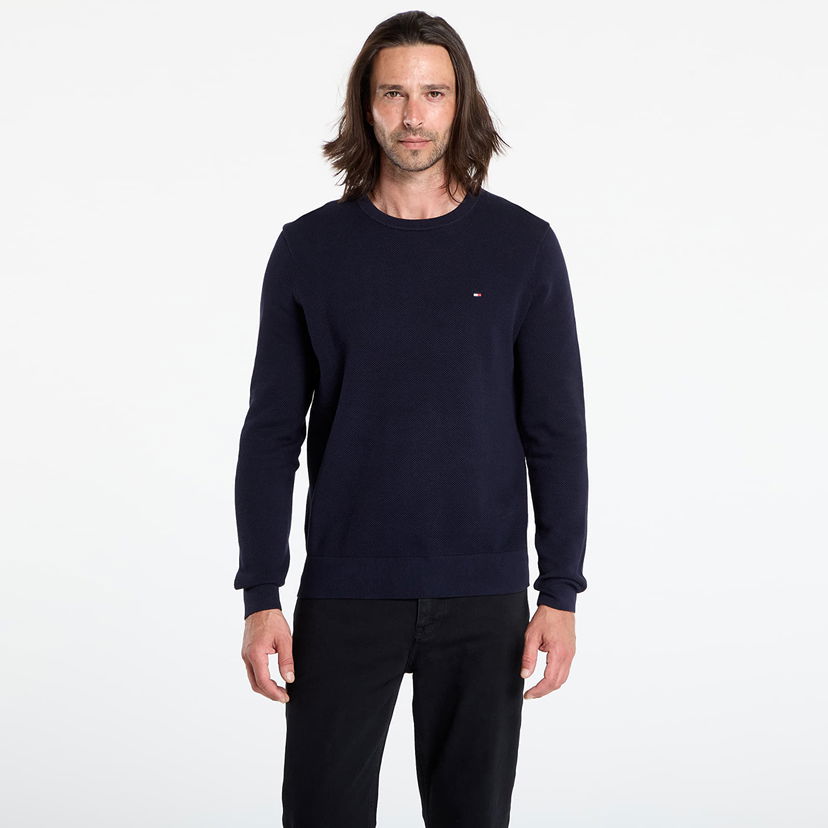 Cветр Tommy Hilfiger Tommy Hilfiger Essential Structure Sweatshirt темно-синій | MW0MW36347 DW5