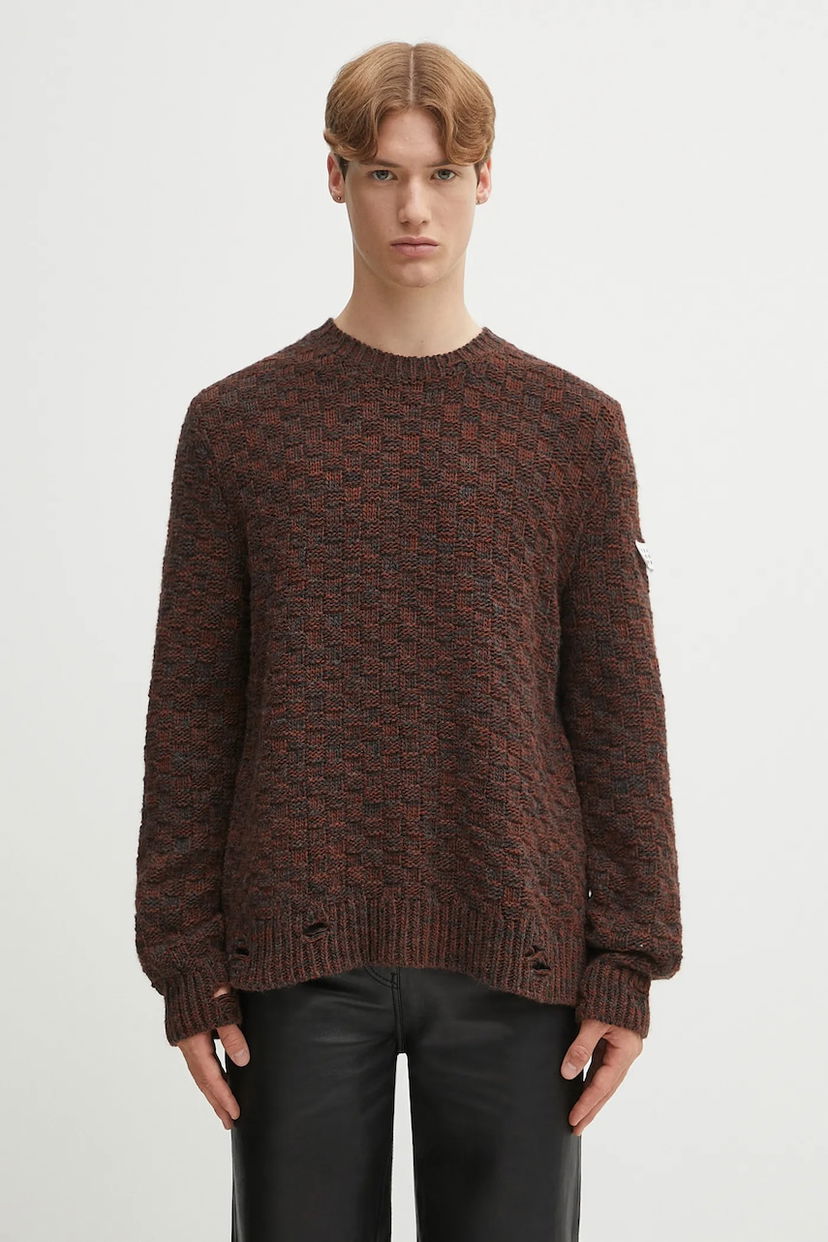 Cветр Maison Margiela Textured Distressed Crewneck Knit Sweater Різнокольоровий | SH2HL0034.M13174.961