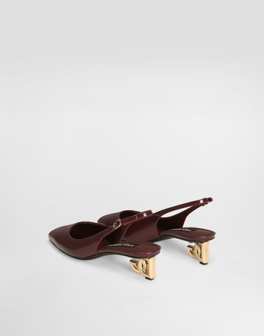Аксесуари Dolce & Gabbana Dolce & Gabbana Patent Leather Slingbacks Бордовий | CG0913A103780342, 2