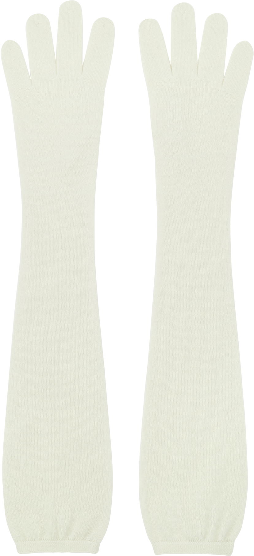 Рукавички The Row Ivot Knit Gloves білий | 8564-Y556