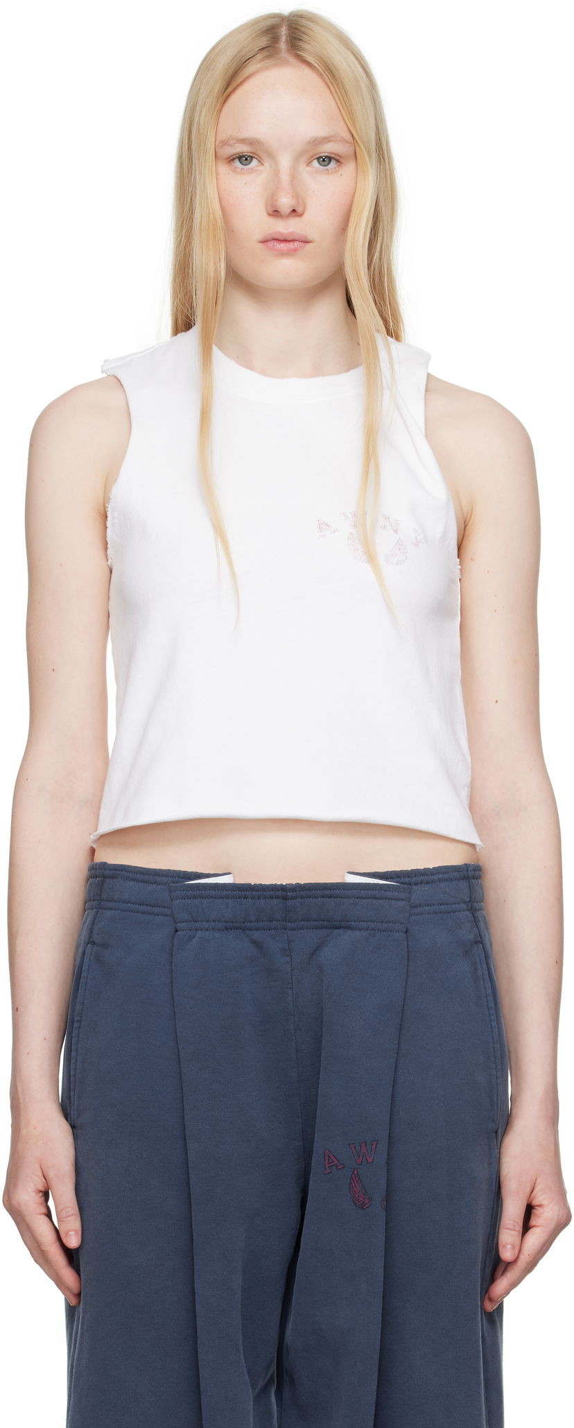 Безрукавка Alexander Wang Alexander Wang.t Muscle Tank Top білий | 4CC2251566