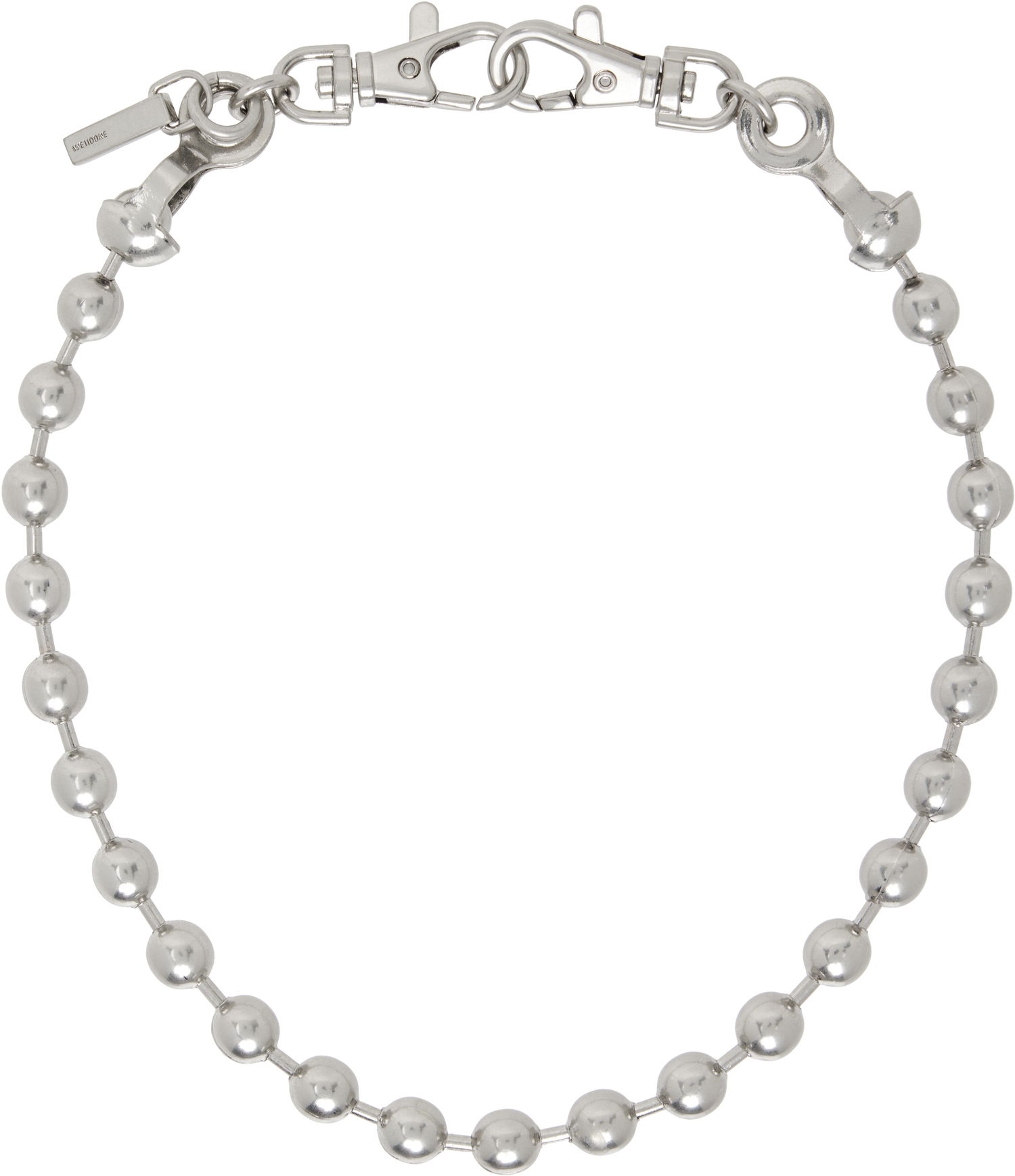 Кольє We11done We11done Ball Chain Necklace Металік | WD-AJ0-25-587-U-SS, 0