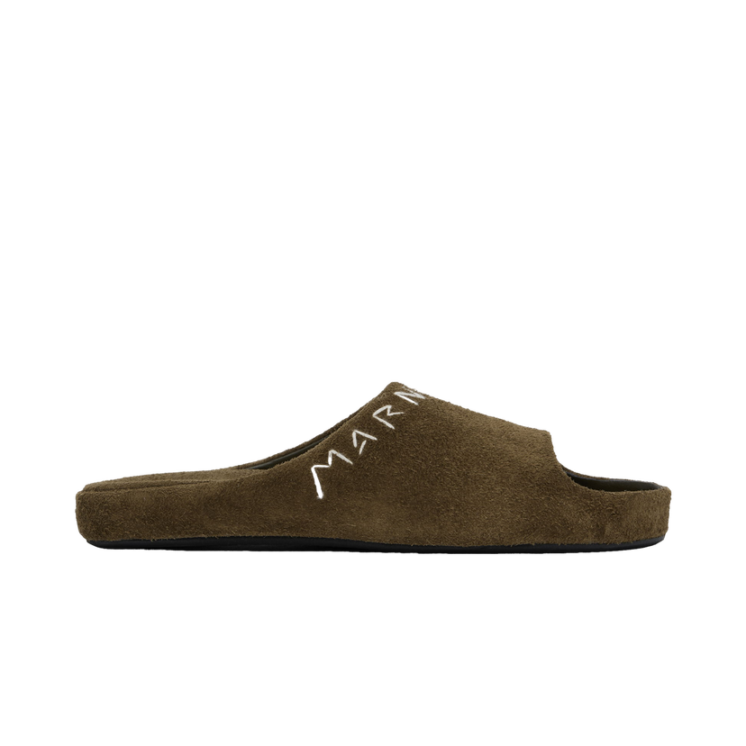 Кросівки та взуття Marni Suede Fusslide Sandals Зелений | FBMR003401 P5246