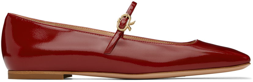 Кросівки та взуття Gianvito Rossi Gianvito Rossi Christina 05 Ballerina Flats Червоний | G22246-05CUO-NUI