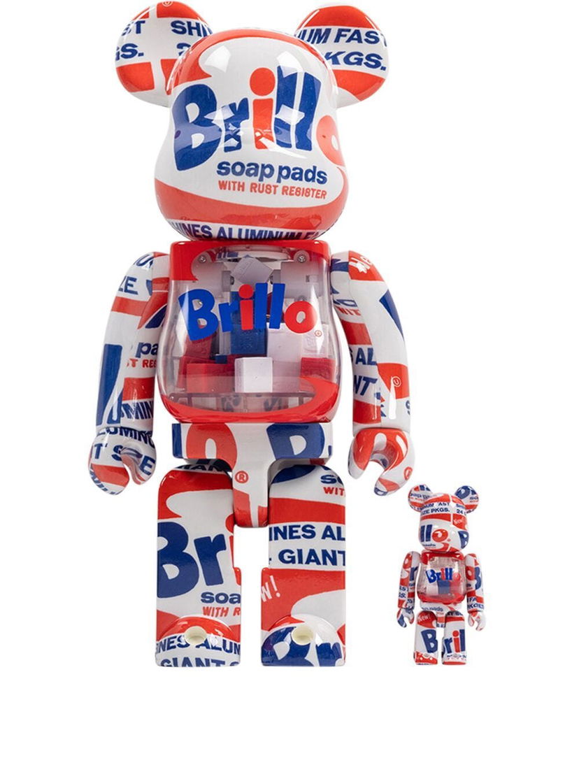 Колекційний Medicom Toy Andy Warhol Brillo Be@rbrick 100% and 400% figure set - Red Різнокольоровий | MEDI294420850514