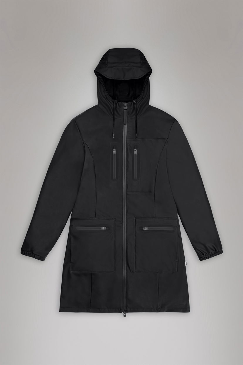 Дощовик Rains Cargo Curve Jacket чорний | 12050\01