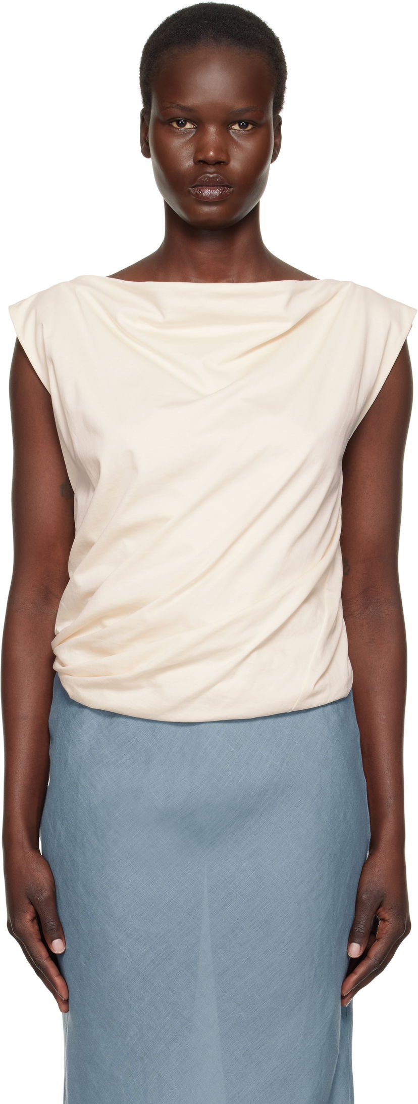 Безрукавка Baserange Turn Sleeveless Top бежевий | TOTUT-RC-SP25