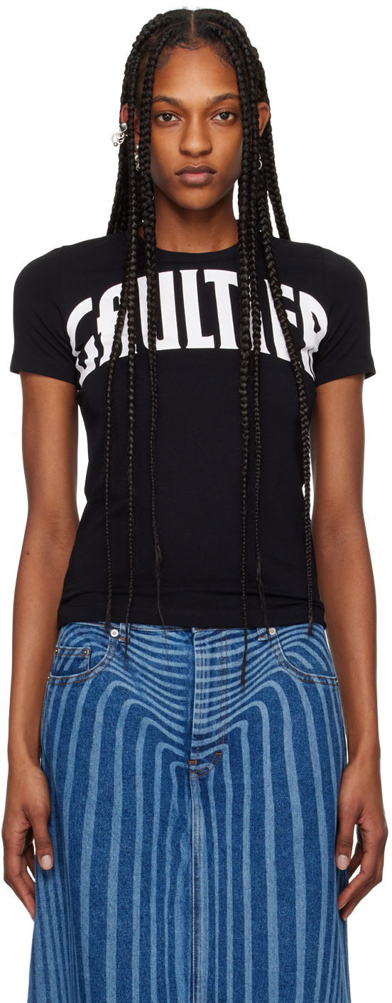 Футболка Jean Paul Gaultier Jean Paul Gaultier 'The Gaultier' T-Shirt чорний | 24/25-F-TS071I-J056-0001