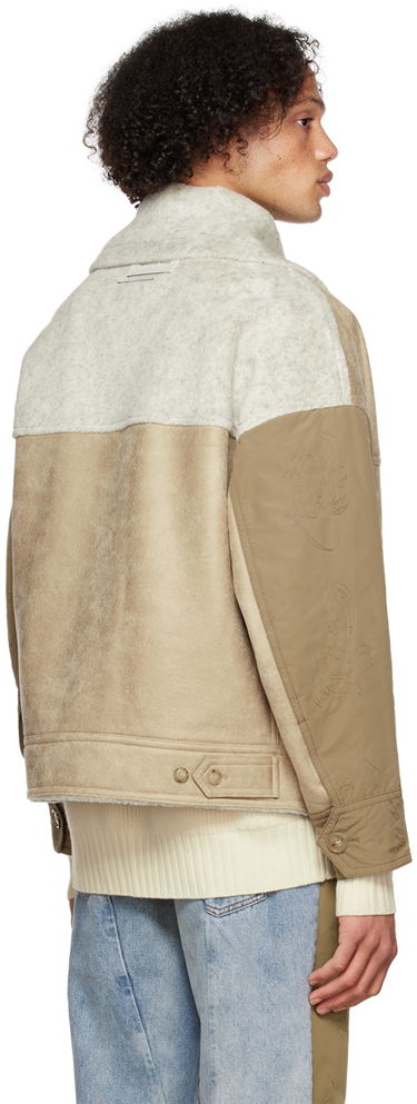 Куртка Feng Chen Wang Feng Chen Wang Reversible Faux-Shearling Jacket бежевий | FUF14JK17, 2