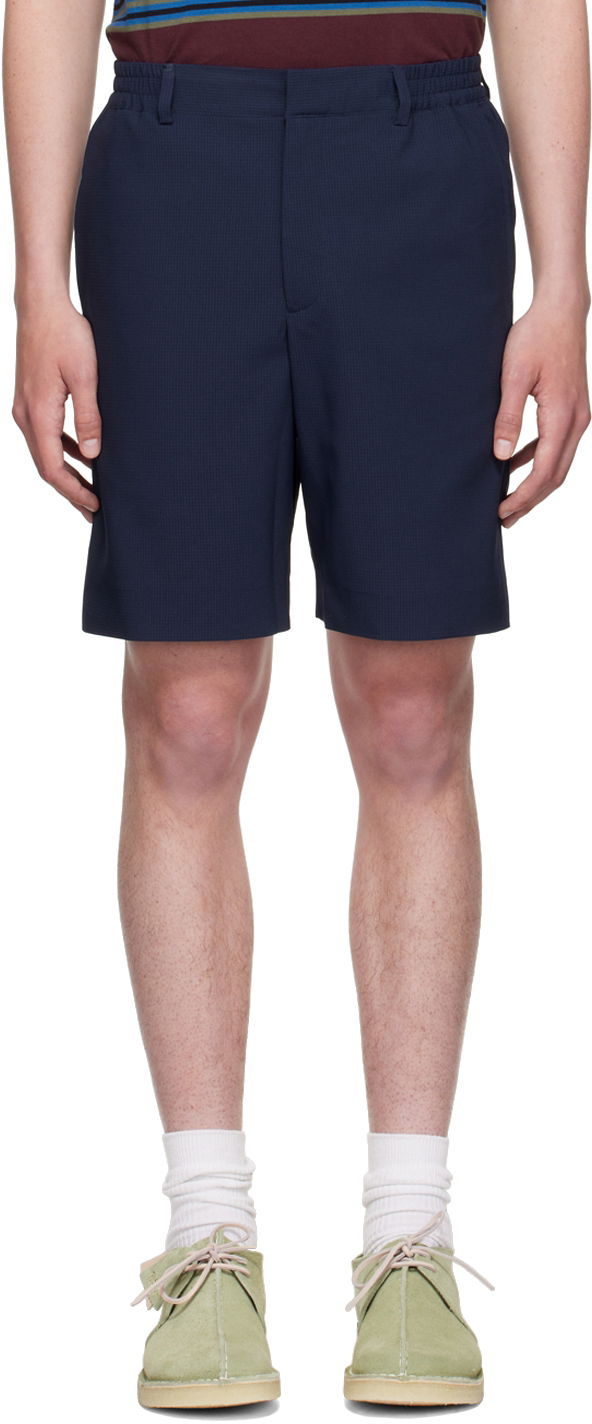 Шорти WOOD WOOD Kent Navy Blue Shorts темно-синій | 12225201-1281