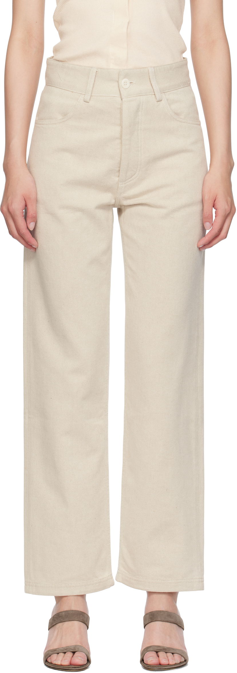 Джинси Baserange Baserange Tajo Wide-Leg Jeans бежевий | TRTA-DE-SU25