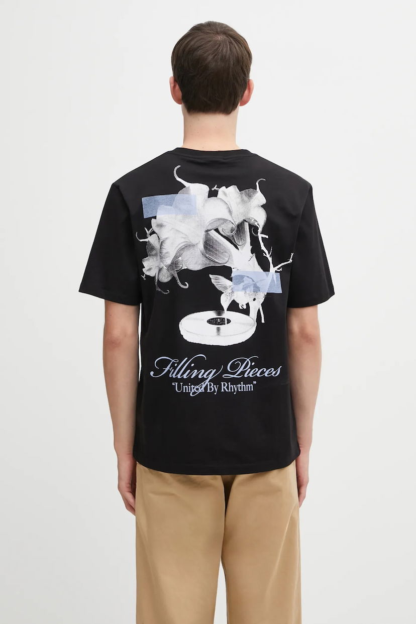 Футболка Filling Pieces Grammophone 'United By Rhythm' Graphic T-Shirt чорний | 422520500236