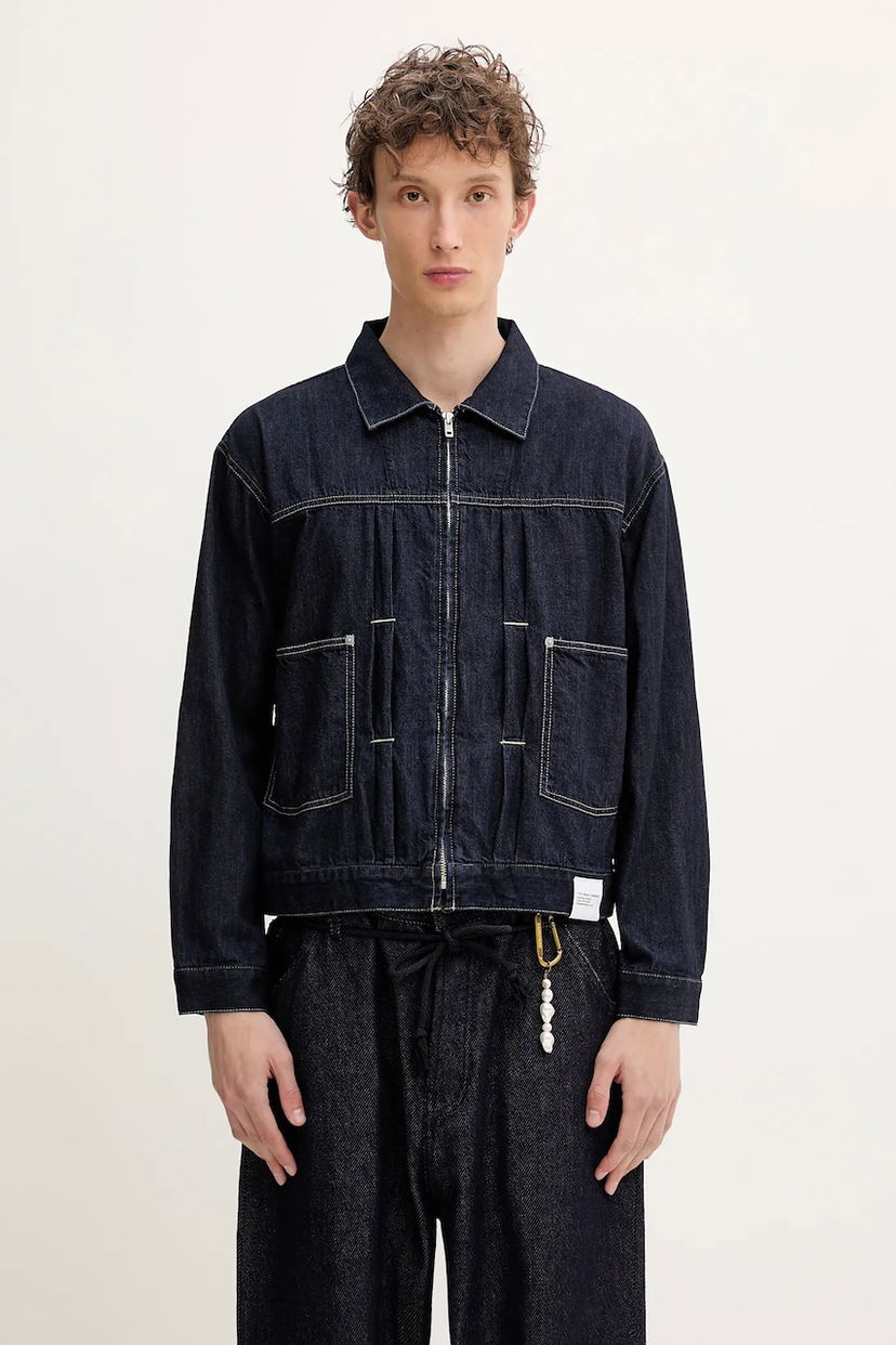 Куртка Neighborhood NEIGHBORHOOD Washed LW Denim Zip Jacket темно-синій | 251SPNH.JKM01