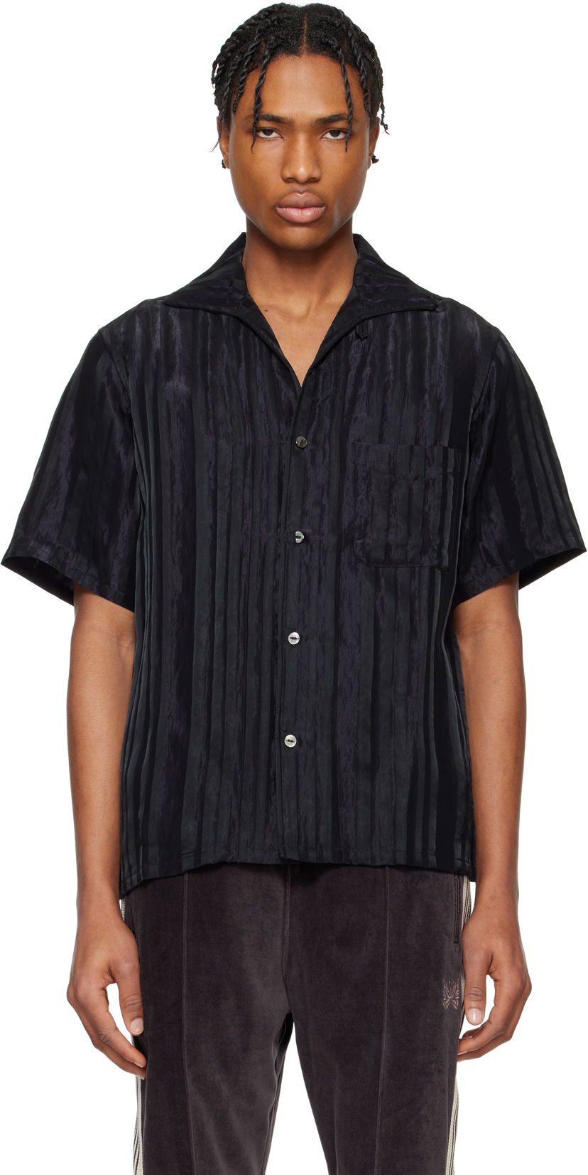 Сорочка Needles NEEDLES Italian Collar Shirt чорний | QV126