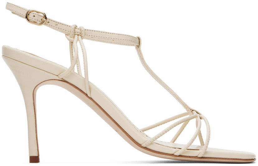 Аксесуари Manolo Blahnik Manolo Blahnik Tabarekhi Heeled Sandals бежевий | 224-1744
