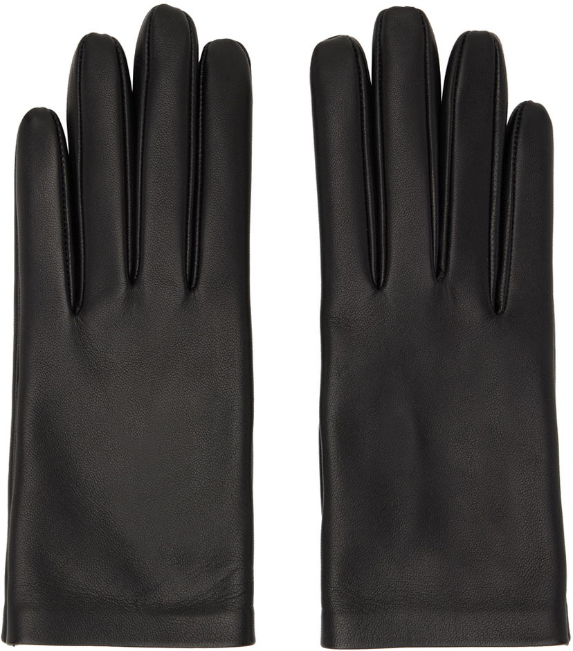 Рукавички The Row Lorella Leather Gloves чорний | 7350-P52