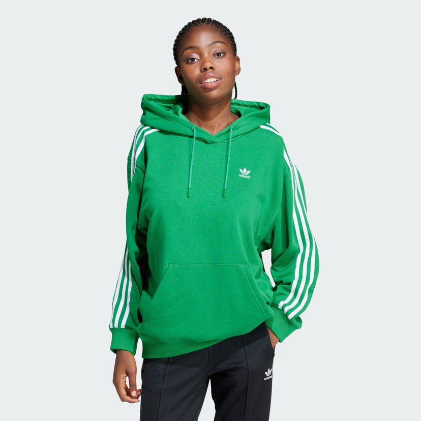 Світшоти adidas Originals Adicolor 3-Stripes Oversized Зелений | IN8398