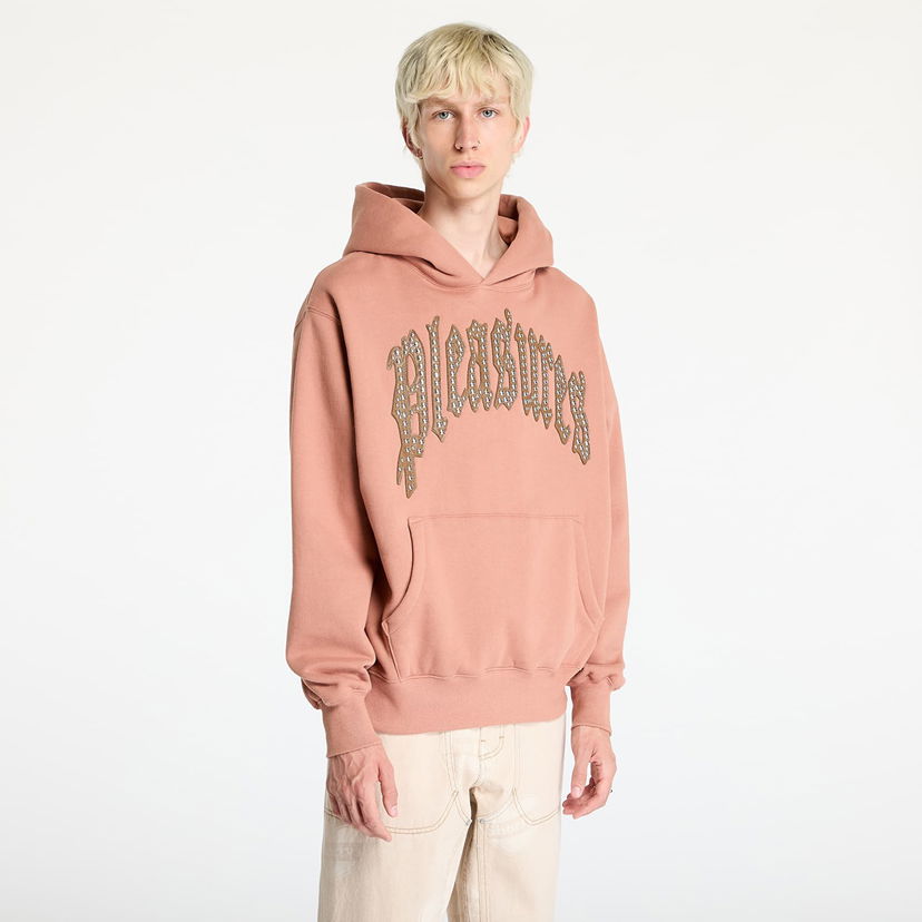 Світшоти Pleasures Twitch Studded Hoodie Clay Помаранчевий | P24F043 CLAY
