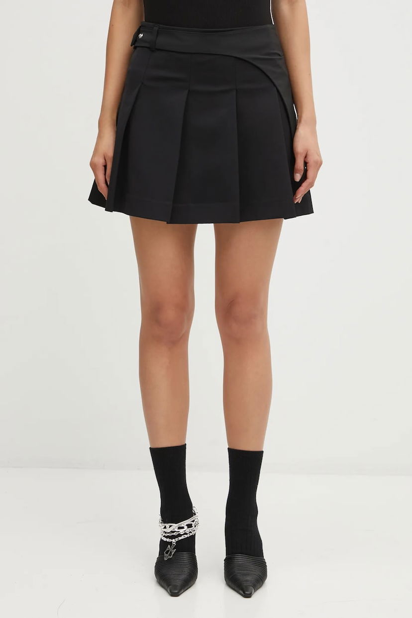 Спідниця HELIOT EMIL Heliot Emil Mini A-line Pleated Skirt чорний | AW25.W.12.050.BLK01