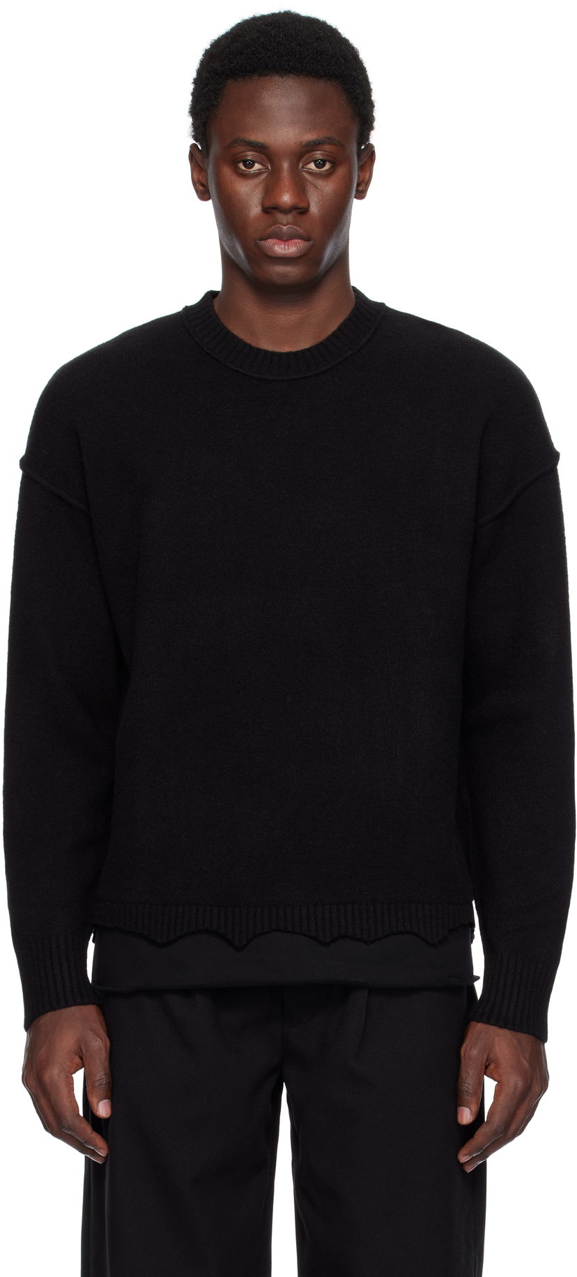 Cветр izzue Izzue Layered Sweater чорний | IZXKNN4123W4NCCX
