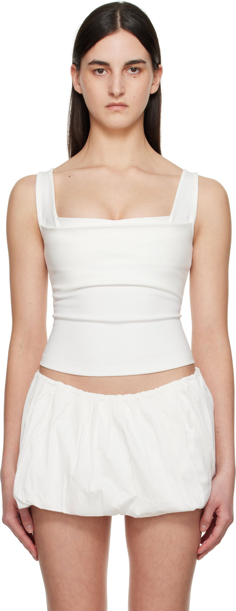 Безрукавка Miaou Miaou Luna Tank Top білий | 7110PONDOV