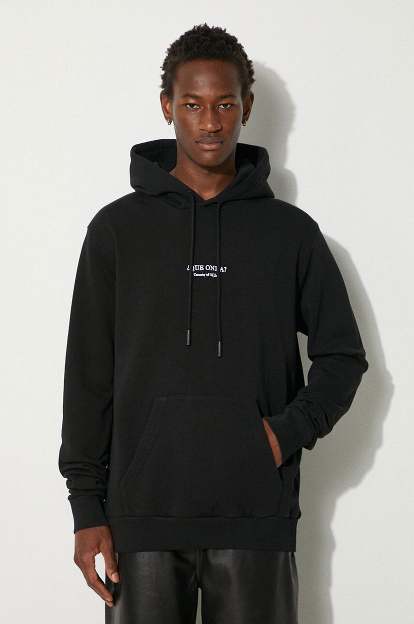 Світшоти Marcelo Burlon Regular Hoodie чорний | CMBB007F24FLE0061001