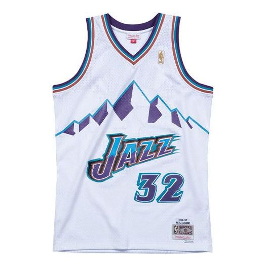 Джерсі Mitchell & Ness Mitchell & Ness Utah Jazz Karl Malone Swingman Jersey білий | SMJYAC18056-UJAWHIT96KMA