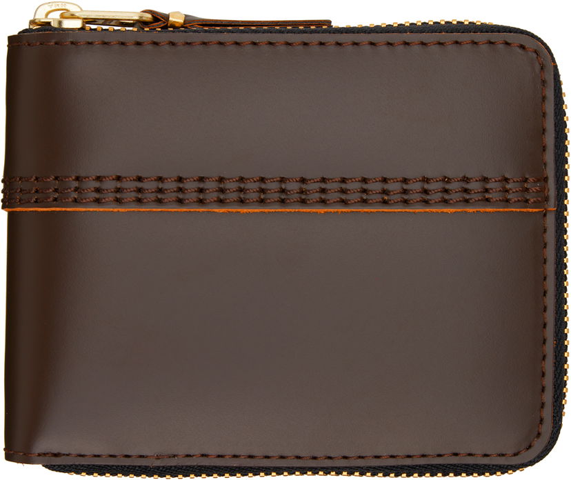 Гаманець Comme des Garçons COMME des GARÇONS Triple Stitch Zip Wallet Коричневий | SA7100TS