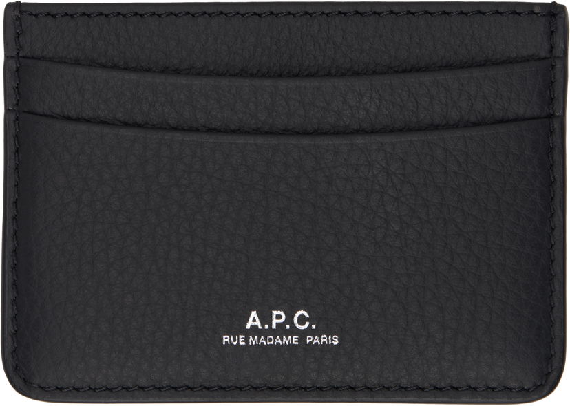 Гаманець A.P.C. A.P.C. André Leather Card Holder чорний | PXCBC-H63028