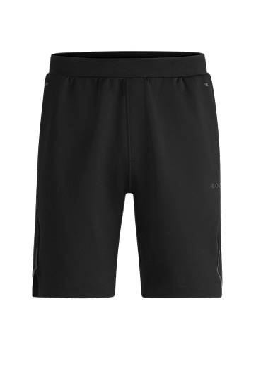 Шорти BOSS Stretch Active Shorts with Reflective Details чорний | 50531225