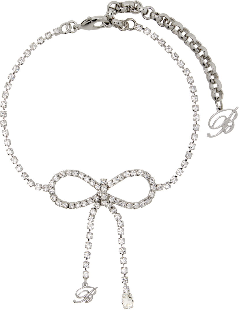 Кольє Blumarine Blumarine Crystal Bow Choker Металік | P522W307A