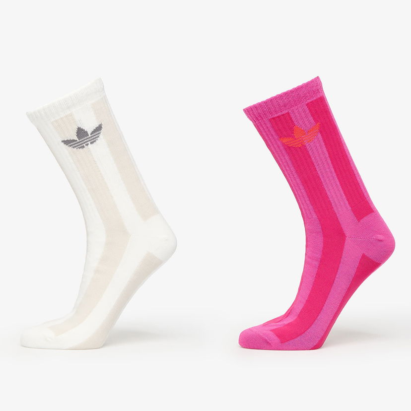 Шкарпетки adidas Originals Adidas Striped Crew Socks 2-Pack білий | JW2987