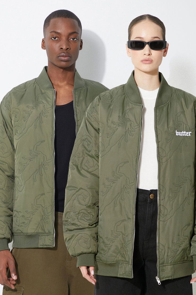 Куртка бомбер Butter Goods Scorpion Bomber Jacket Зелений | BGQ1243402