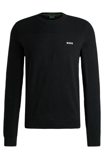 Cветр BOSS BOSS Crew-Neck Dry-Flex Sweater чорний | 50498559