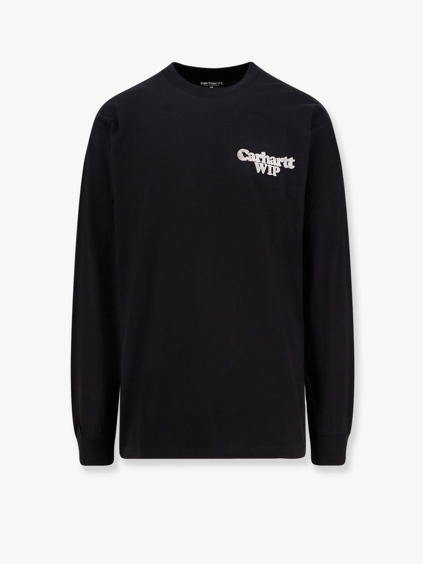 Футболка Carhartt WIP Black Long Sleeve Graphic T-Shirt чорний | I0344030M4XX