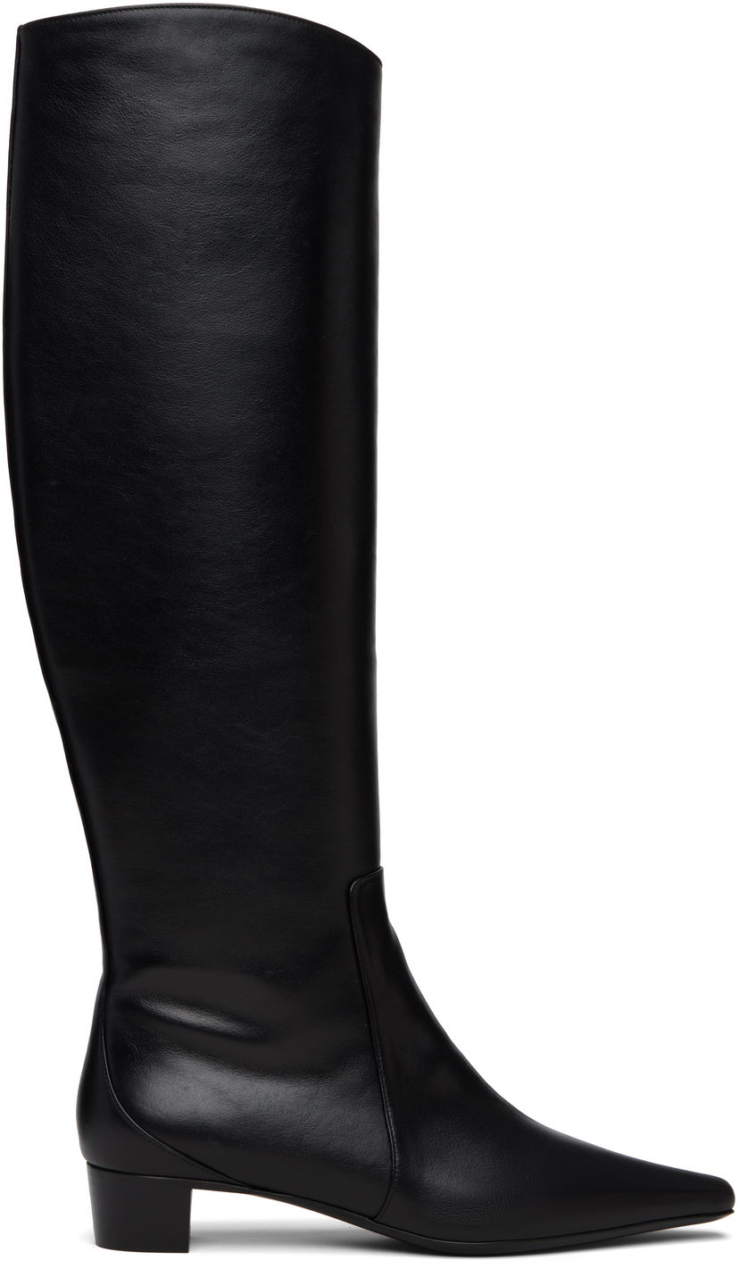 Кросівки та взуття BY FAR BY FAR Pascal Nappa Leather Tall Boots чорний | 23FWPASDBLNAP