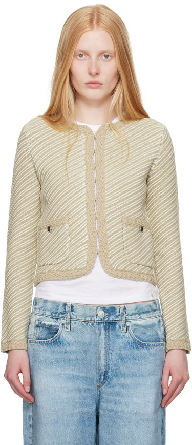 Cветр rag & bone Rag & Bone Claire Knit Cardigan бежевий | WAS25P026SD26, 0