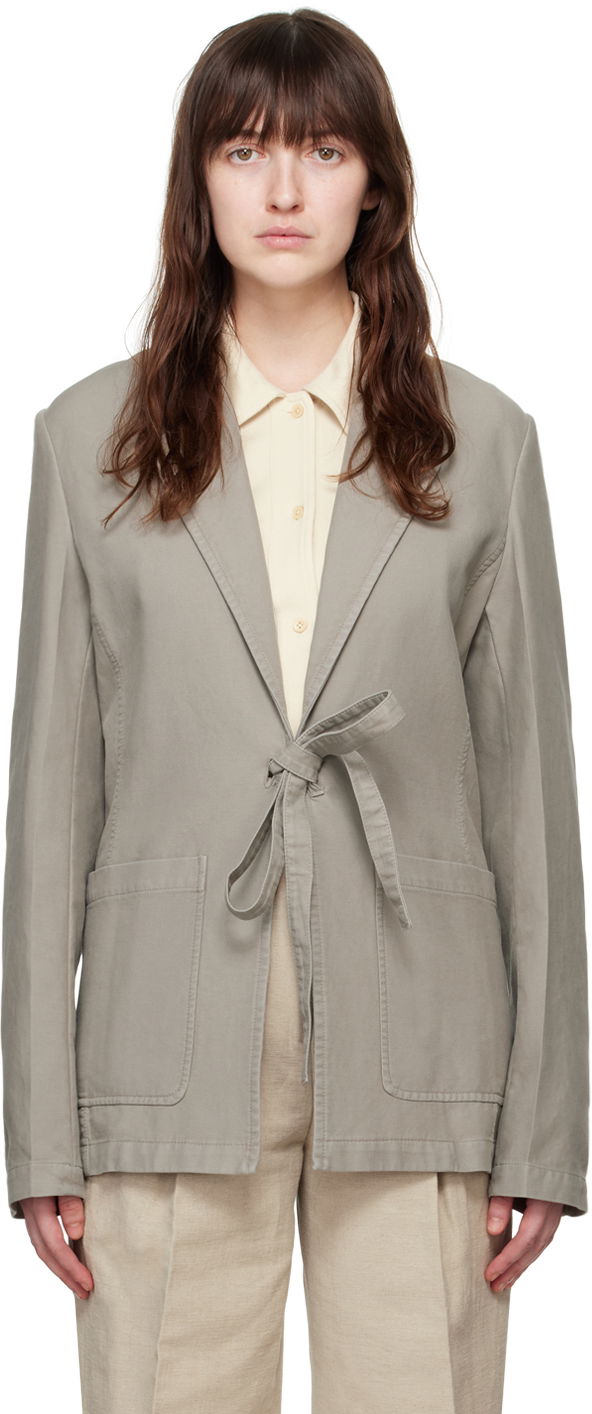 Куртка TOTEME Tie-Front Blazer Зелений | 243-WRZ0042-FB0189