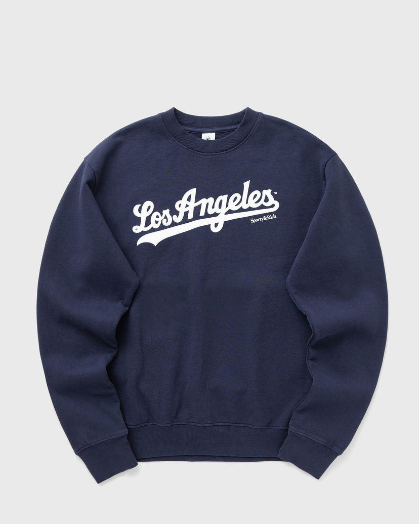 Світшоти Sporty & Rich Sporty & Rich Los Angeles Dodgers Crewneck Sweatshirt темно-синій | ST071627667BL106