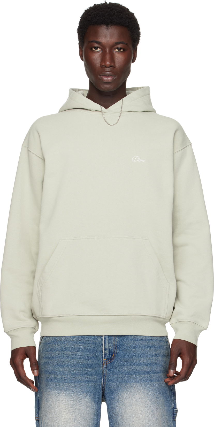 Світшоти Dime Dime Cursive Small Logo Hoodie Зелений | DIMESU2537CHA