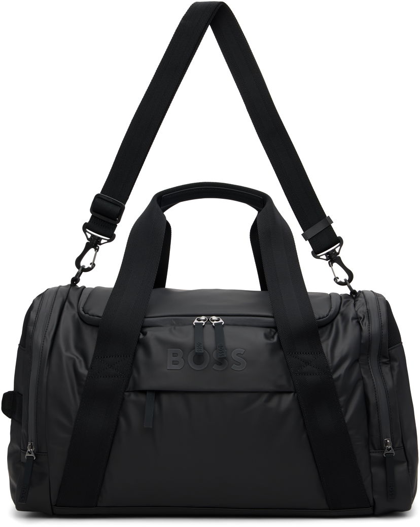 Дорожня сумка BOSS Logo Canvas Duffle Bag чорний | 50548088