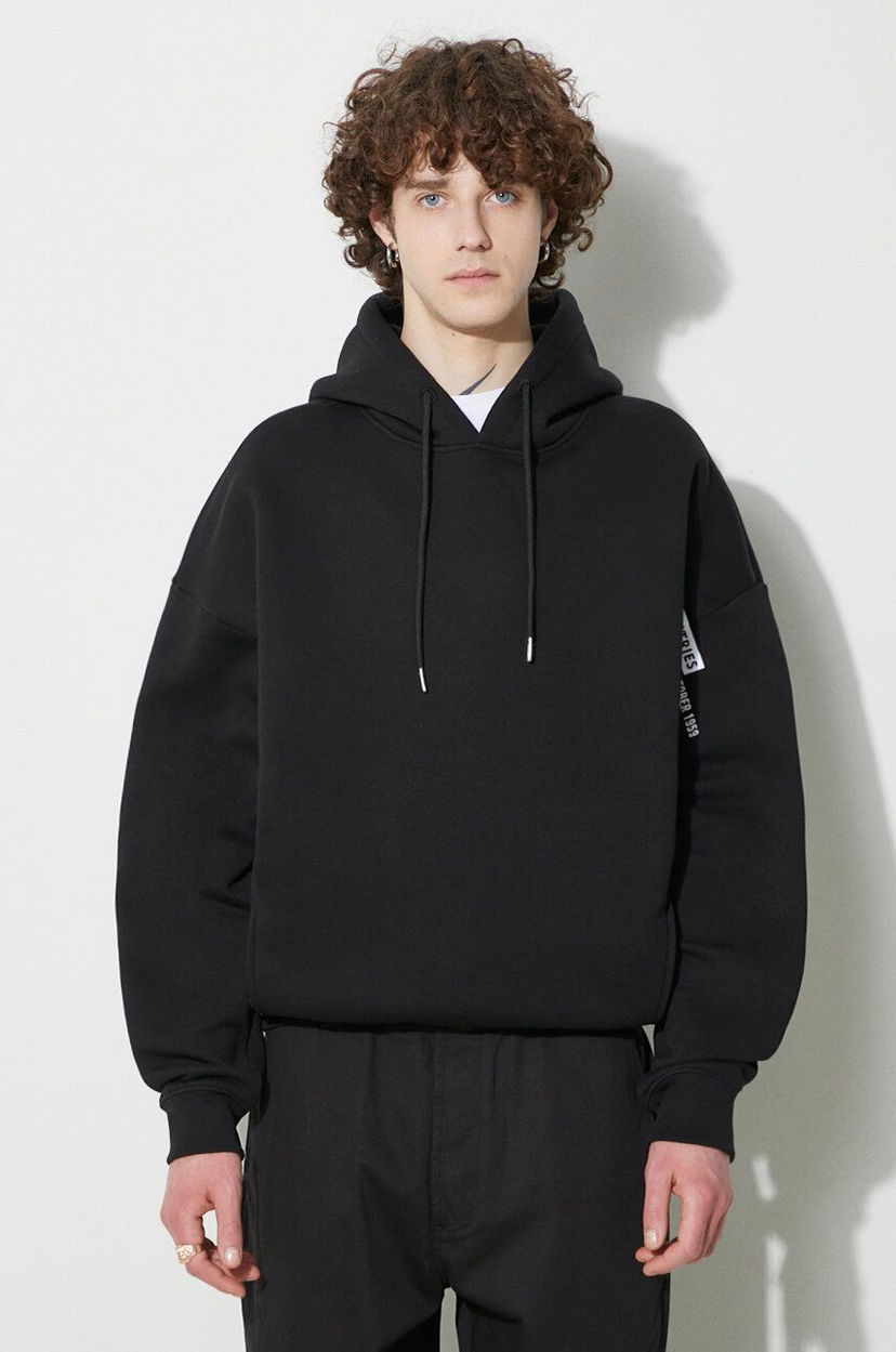 Світшоти Alpha Industries Logo Hoody With Print чорний | 146340.