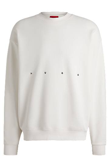 Cветр BOSS HUGO Sweatshirt with Logo Artwork білий | 50538973