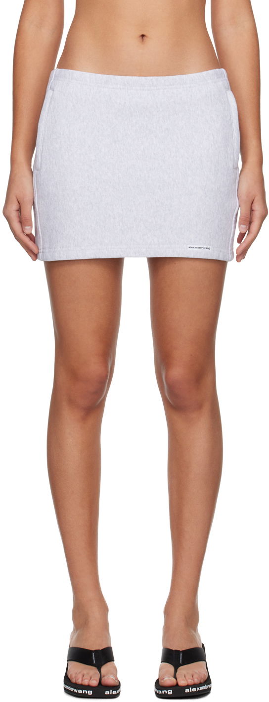 Спідниця Alexander Wang Wang Zip Miniskirt Сірий | 4CC1245056